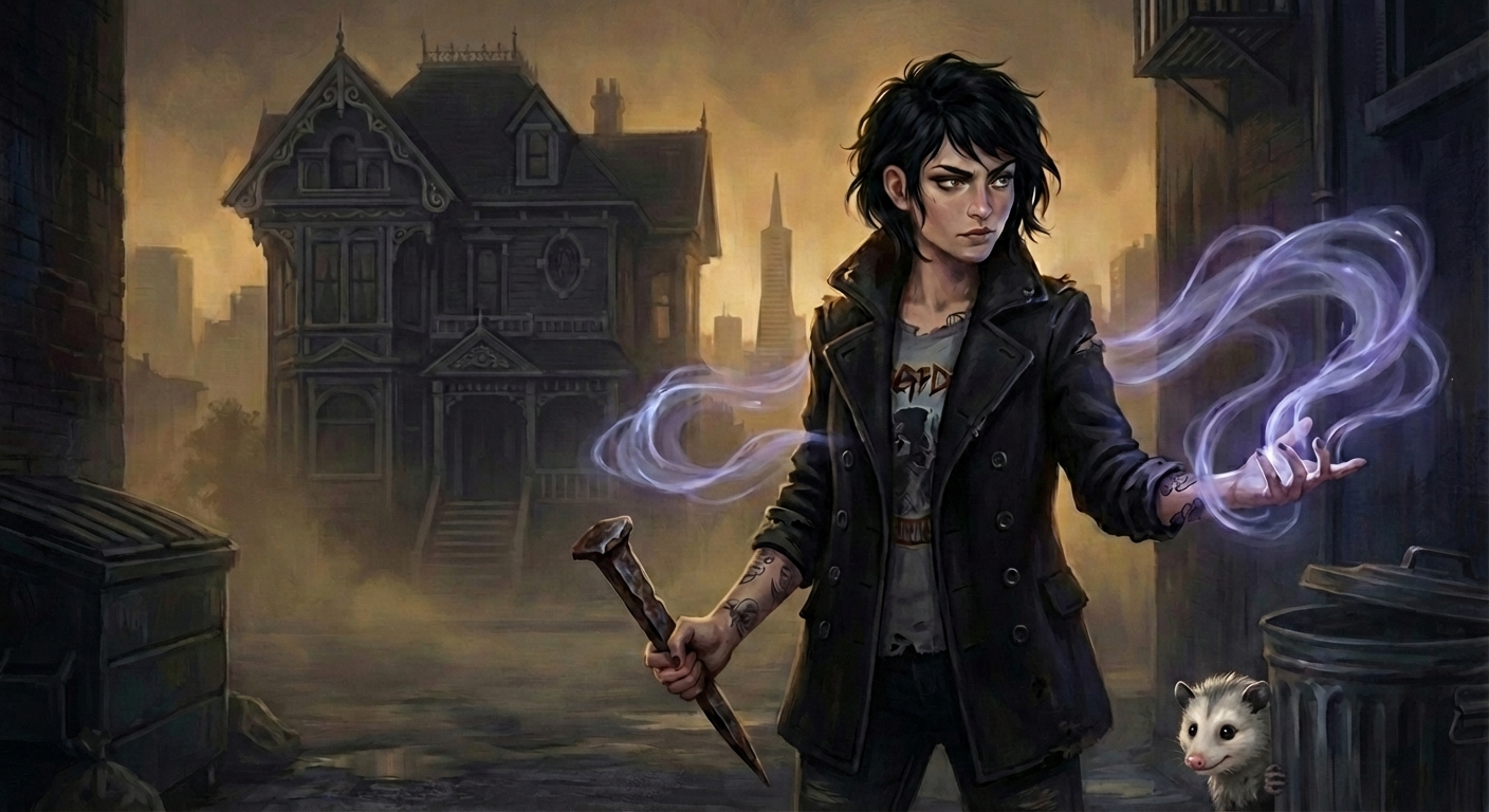 Sophie & opossum Reggie